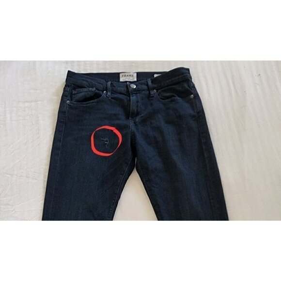 Men's FRAME L'Homme slim fit jeans in dark blue wash size 29 - Picture 9 of 9